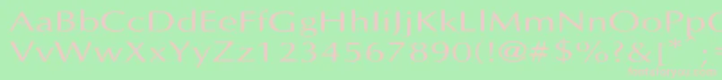 LastUniform Font – Pink Fonts on Green Background