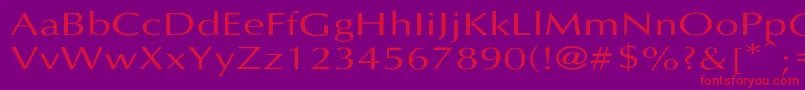 LastUniform Font – Red Fonts on Purple Background