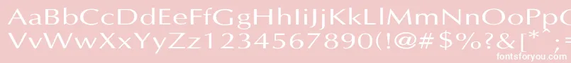 LastUniform Font – White Fonts on Pink Background