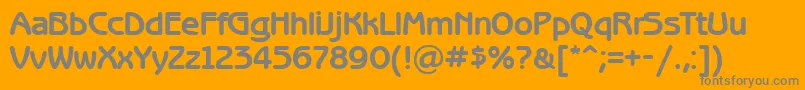 BenguiatgothiccttBold Font – Gray Fonts on Orange Background