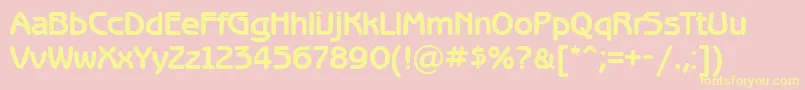 BenguiatgothiccttBold Font – Yellow Fonts on Pink Background