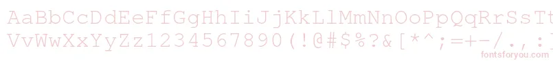 TexgyrecursorRegular Font – Pink Fonts on White Background