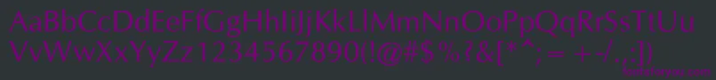 CgOmegac Font – Purple Fonts on Black Background