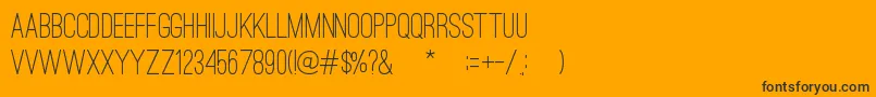 OstrichSansMedium Font – Black Fonts on Orange Background