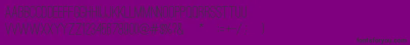 OstrichSansMedium-Schriftart – Schwarze Schriften auf violettem Hintergrund