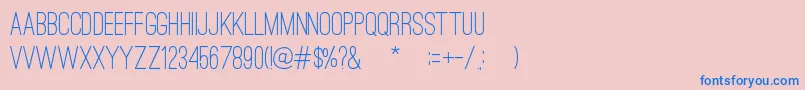 OstrichSansMedium Font – Blue Fonts on Pink Background