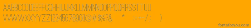 OstrichSansMedium Font – Gray Fonts on Orange Background