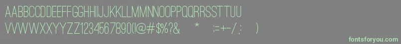 OstrichSansMedium Font – Green Fonts on Gray Background