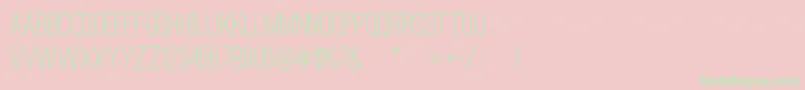 OstrichSansMedium Font – Green Fonts on Pink Background