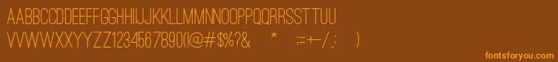 OstrichSansMedium Font – Orange Fonts on Brown Background