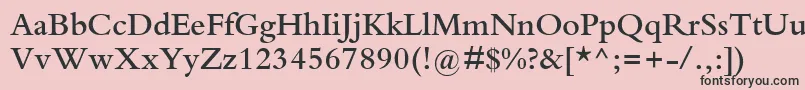 KuriakosSsiSemiBold Font – Black Fonts on Pink Background