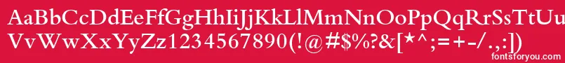 KuriakosSsiSemiBold Font – White Fonts on Red Background