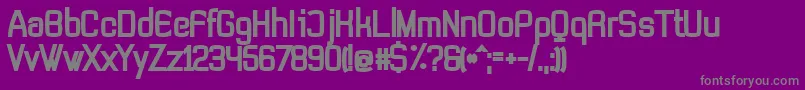 Weitere Informationen zur NonLicensedTevegraphyBold-Schriftart NonLicensedTevegraphyBold-Schriftart – Graue Schriften auf violettem Hintergrund