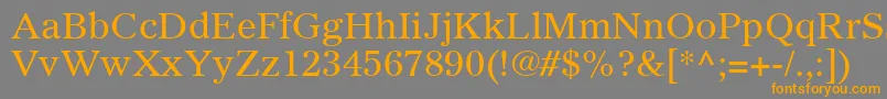 GazetteLtRoman Font – Orange Fonts on Gray Background