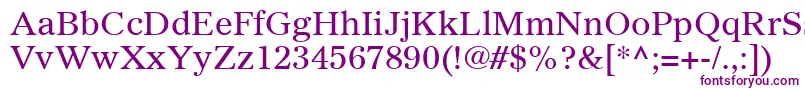 GazetteLtRoman Font – Purple Fonts on White Background