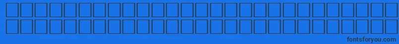 Ovlid Font – Black Fonts on Blue Background