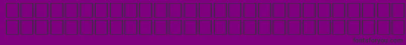 Ovlid-fontti – mustat fontit violetilla taustalla