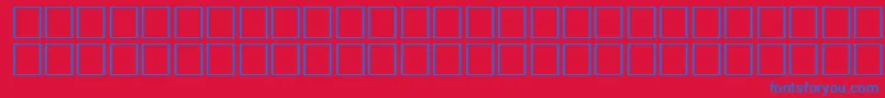 Ovlid Font – Blue Fonts on Red Background