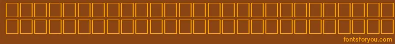Ovlid Font – Orange Fonts on Brown Background