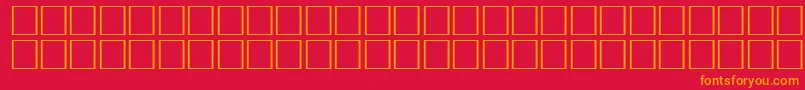 Ovlid Font – Orange Fonts on Red Background