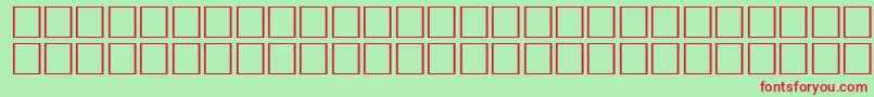 Ovlid Font – Red Fonts on Green Background