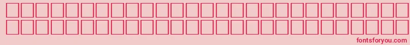 Ovlid Font – Red Fonts on Pink Background