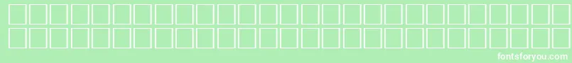 Ovlid-Schriftart – Weiße Schriften auf grünem Hintergrund