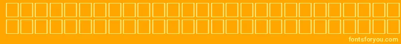 Ovlid Font – Yellow Fonts on Orange Background