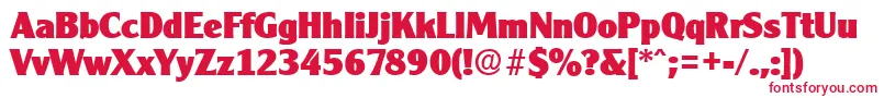 CleargothicSerialHeavyRegularDb Font – Red Fonts