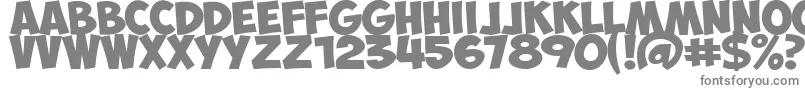 ObelixprobitCyr-fontti – harmaat kirjasimet valkoisella taustalla