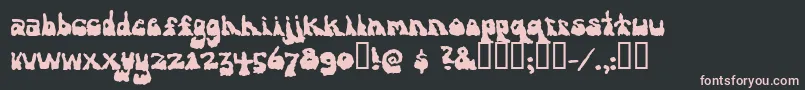 Antiestablishment Font – Pink Fonts on Black Background
