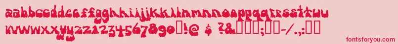 Antiestablishment Font – Red Fonts on Pink Background