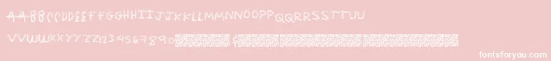 Tastebomb Font – White Fonts on Pink Background