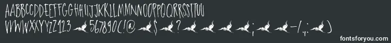 DkParadiseLost Font – White Fonts on Black Background