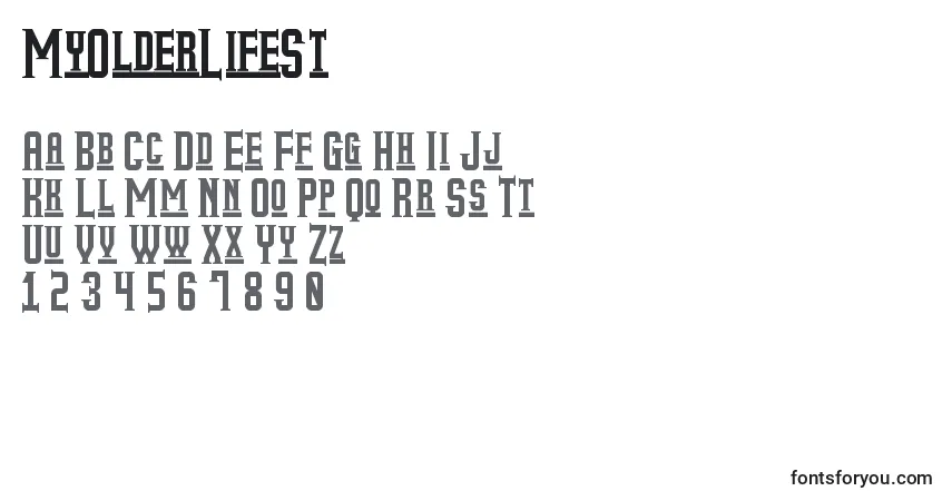 MyOlderLifeSt Font – alphabet, numbers, special characters