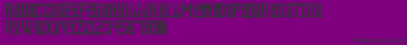 MyOlderLifeSt Font – Black Fonts on Purple Background