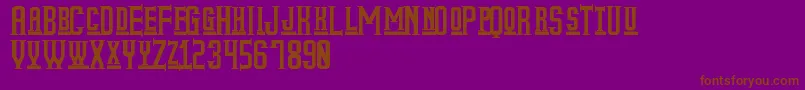 MyOlderLifeSt Font – Brown Fonts on Purple Background