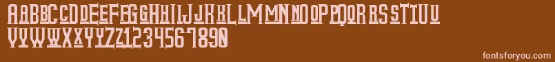 MyOlderLifeSt Font – Pink Fonts on Brown Background