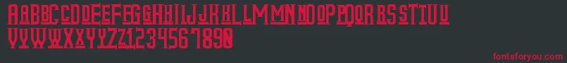 MyOlderLifeSt Font – Red Fonts on Black Background