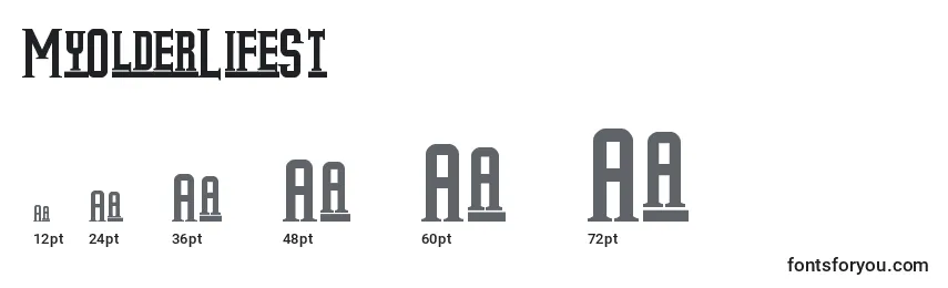 MyOlderLifeSt Font Sizes