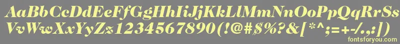 fuente Caslon224stdBlackitalic – Fuentes Amarillas Sobre Fondo Gris
