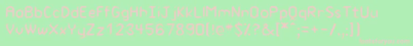 CollinsRegular Font – Pink Fonts on Green Background