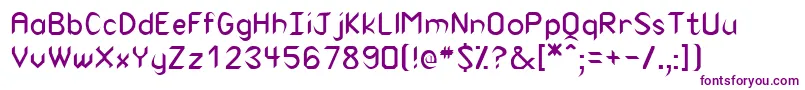 CollinsRegular-Schriftart – Violette Schriften