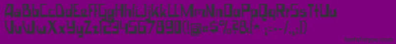 Police Space Worm – polices noires sur fond violet