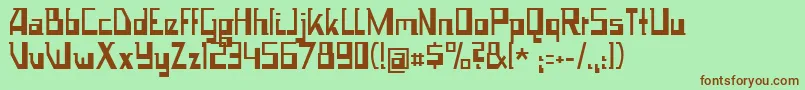 Lisätietoja Space Worm-fontista Space Worm-fontti – ruskeat fontit vihreällä taustalla