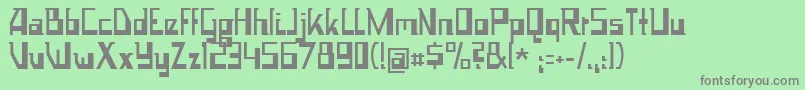 Więcej informacji o czcionce Space Worm Czcionka Space Worm – szare czcionki na zielonym tle