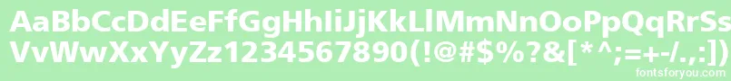 ForeignerBoldBold Font – White Fonts on Green Background