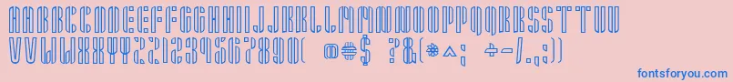 Armin Font – Blue Fonts on Pink Background