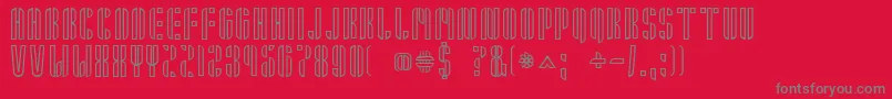 Armin Font – Gray Fonts on Red Background