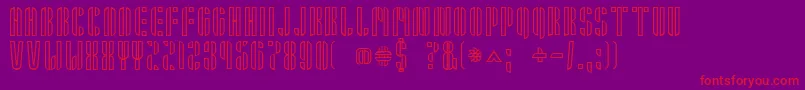 Armin Font – Red Fonts on Purple Background